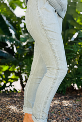 Berlin Relaxed Jeans - Sage