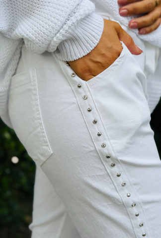 Berlin Relaxed Jeans - White