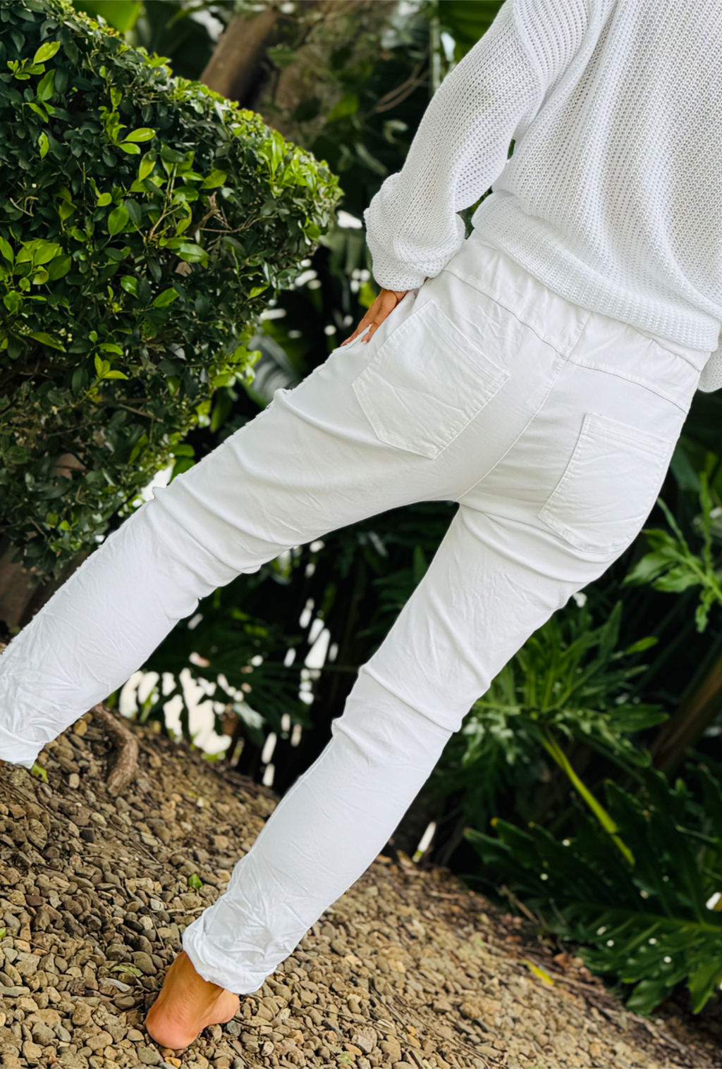 Berlin Relaxed Jeans - White
