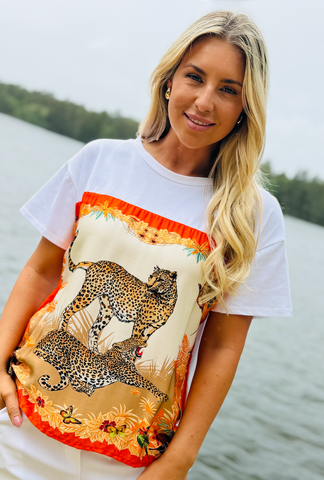 Picture Perfect Luxe Tee - Prowl Orange
