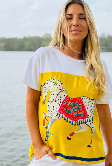 Picture Perfect Luxe Tee - Prance White