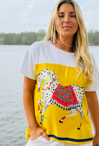 Picture Perfect Luxe Tee - Prance White