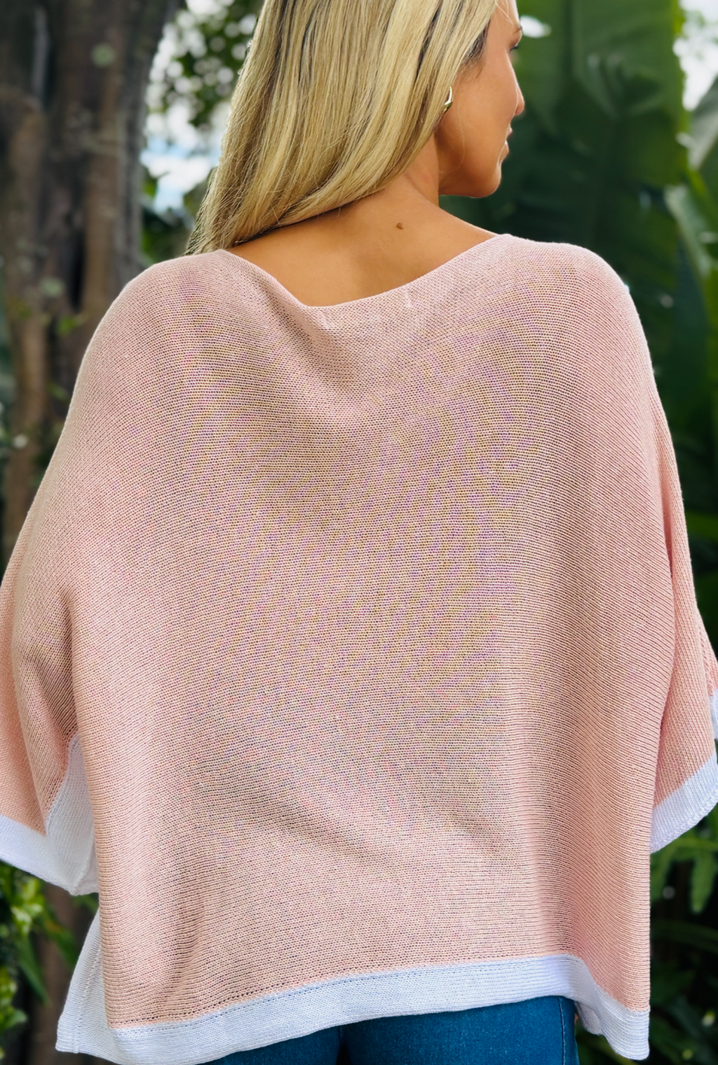 Borderline Knit Top - Rose