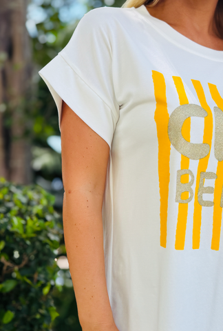 The Good Mood Tee - Ciao Bella Yellow