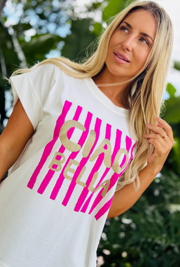 The Good Mood Tee - Ciao Bella Pink