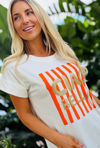 The Good Mood Tee - Ciao Bella Orange