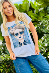 Eyecon Tee - Paloma - Navy Blue