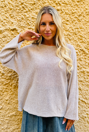 The Everyday Top - Long Sleeve - Taupe