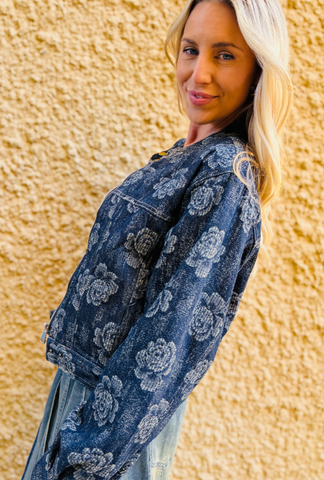 Vienna Etched Denim Jacket