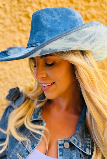 Blue Jean Baby Hat - Dark