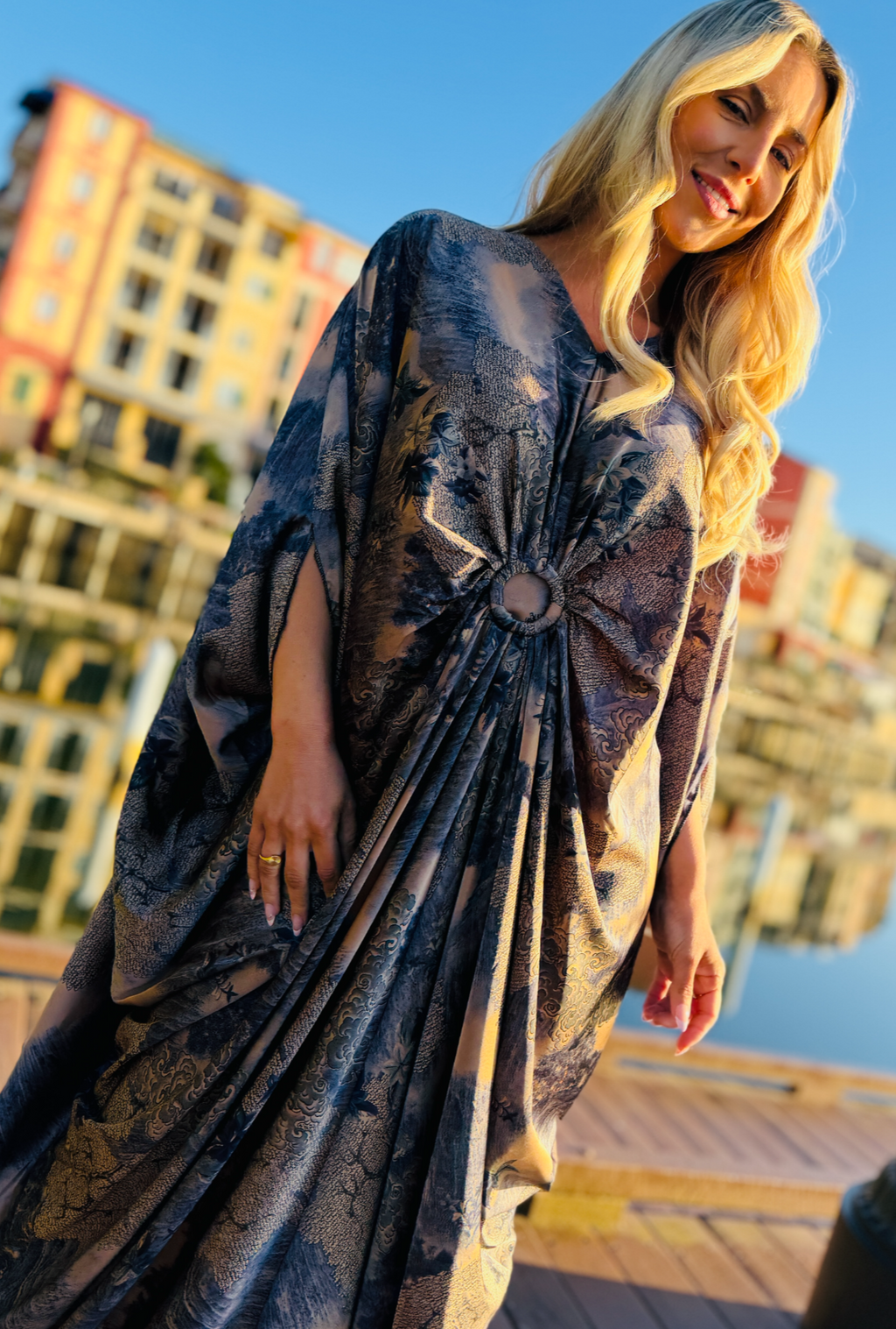 Heaven Sent Dress - Blue Jungle
