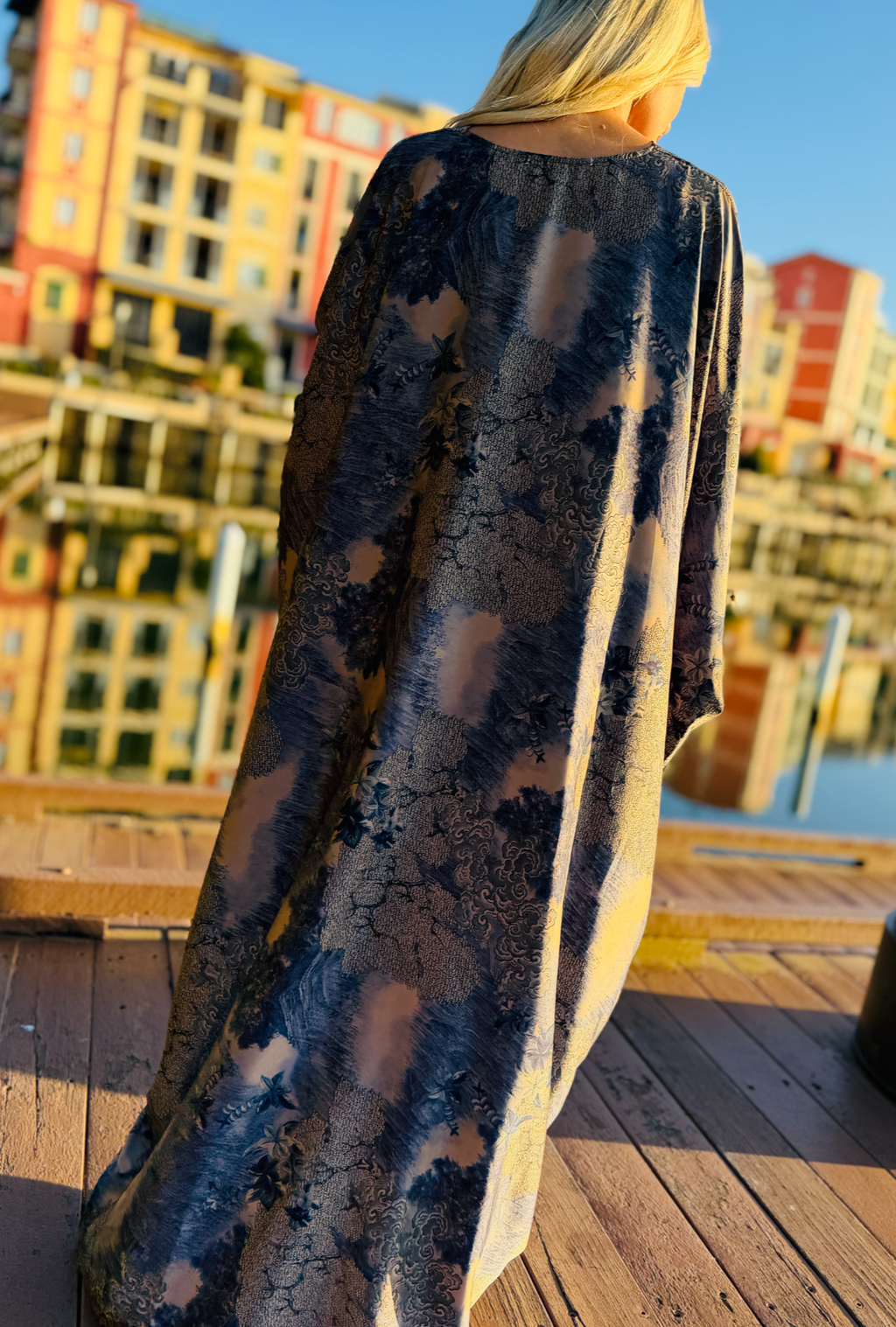 Heaven Sent Dress - Blue Jungle