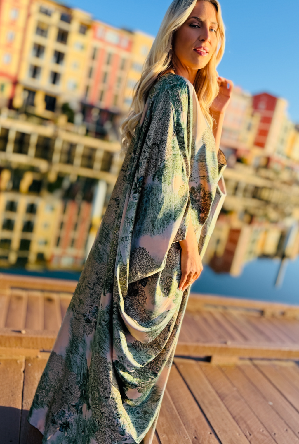 Heaven Sent Dress - Green Jungle