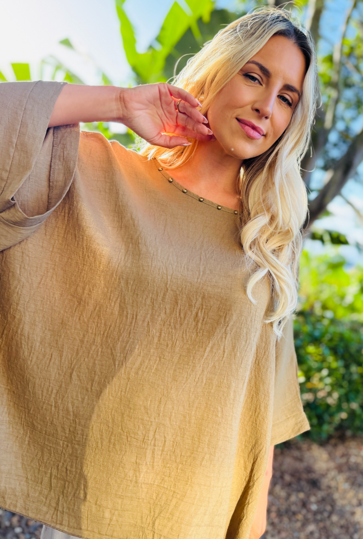 All in the Details Top - Gold