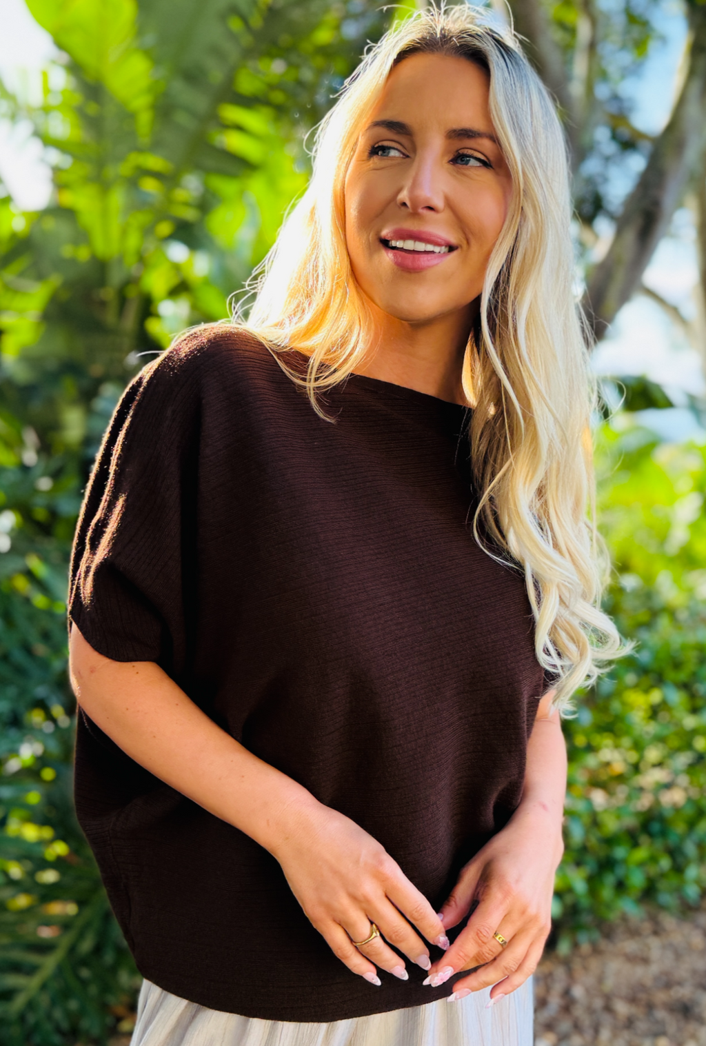 Draped to Perfection Top - Cocoa