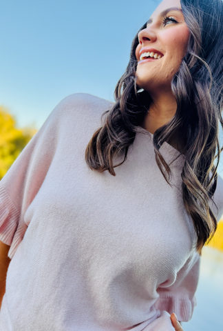 Frill You Be Mine Pullover - Cotton Candy