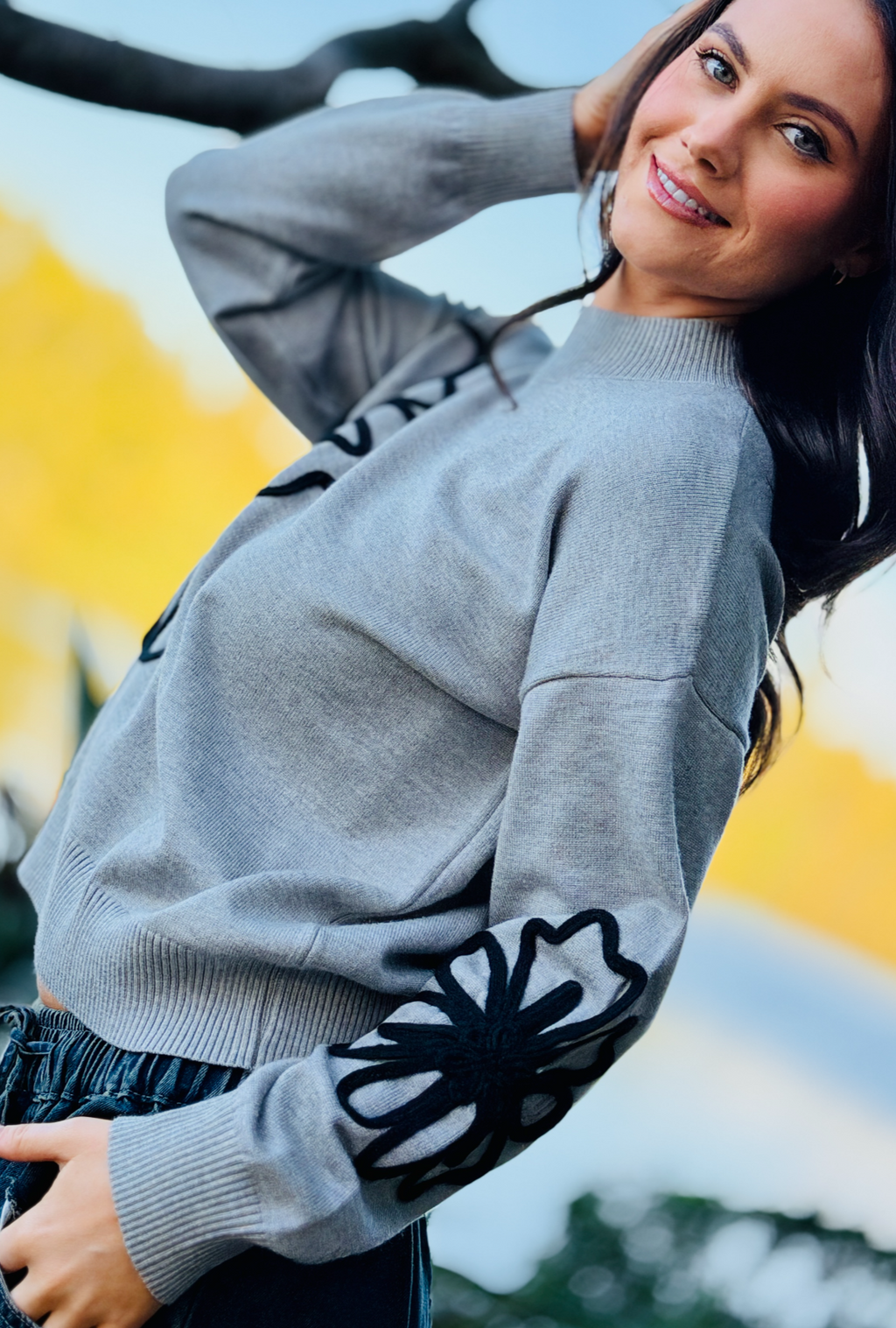 Say it with Flowers Pullover - Marle