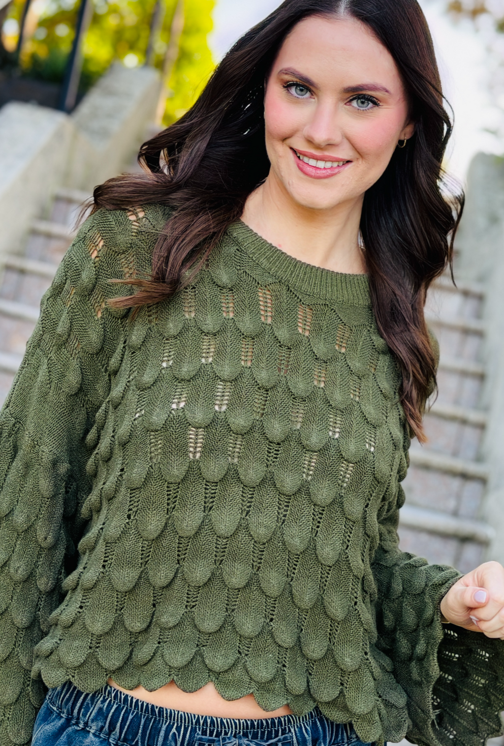 Love You to Pieces Pullover - Sage