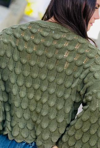 Love You to Pieces Pullover - Sage