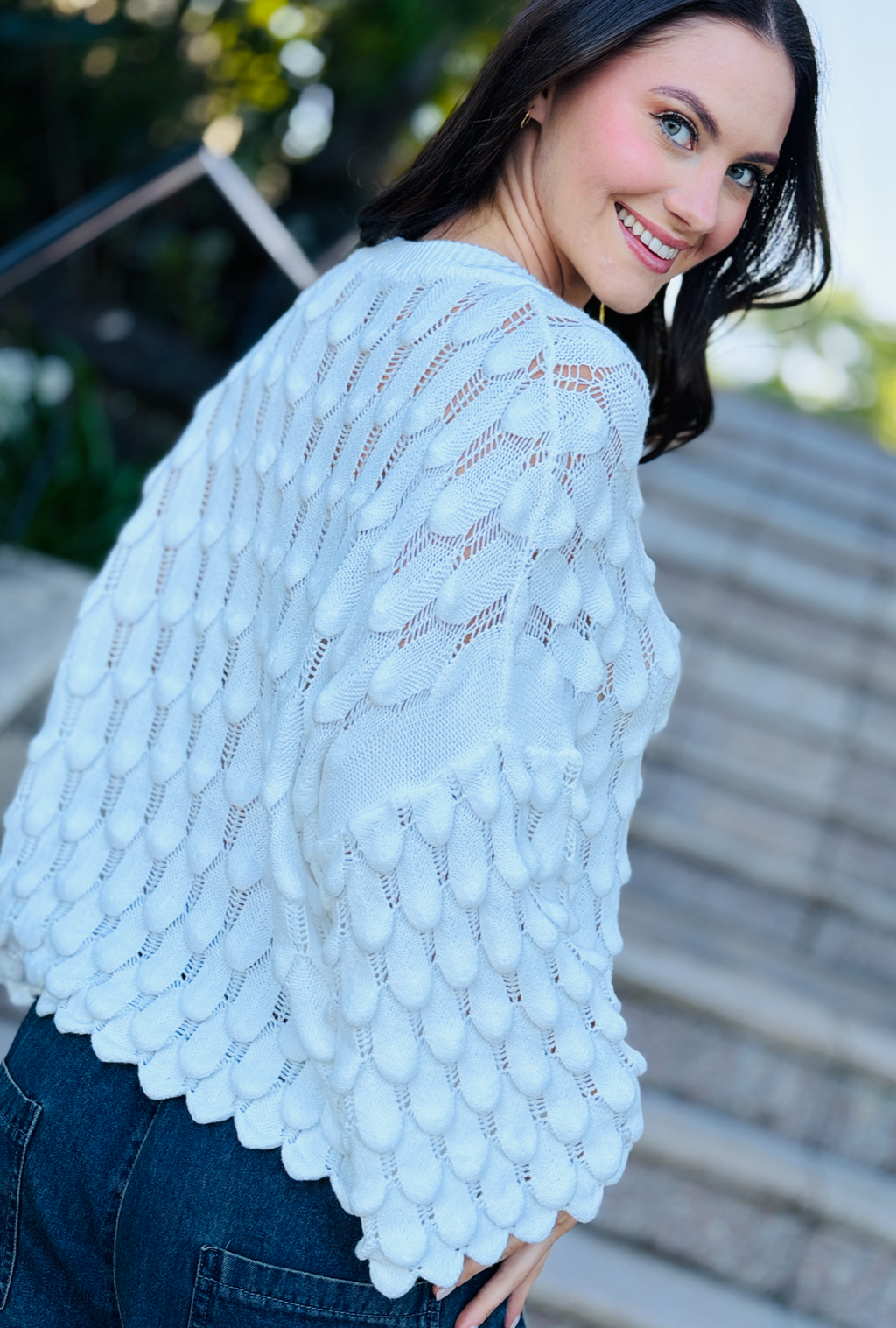 Love You to Pieces Pullover - Powder