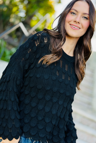 Love You to Pieces Pullover - Onyx