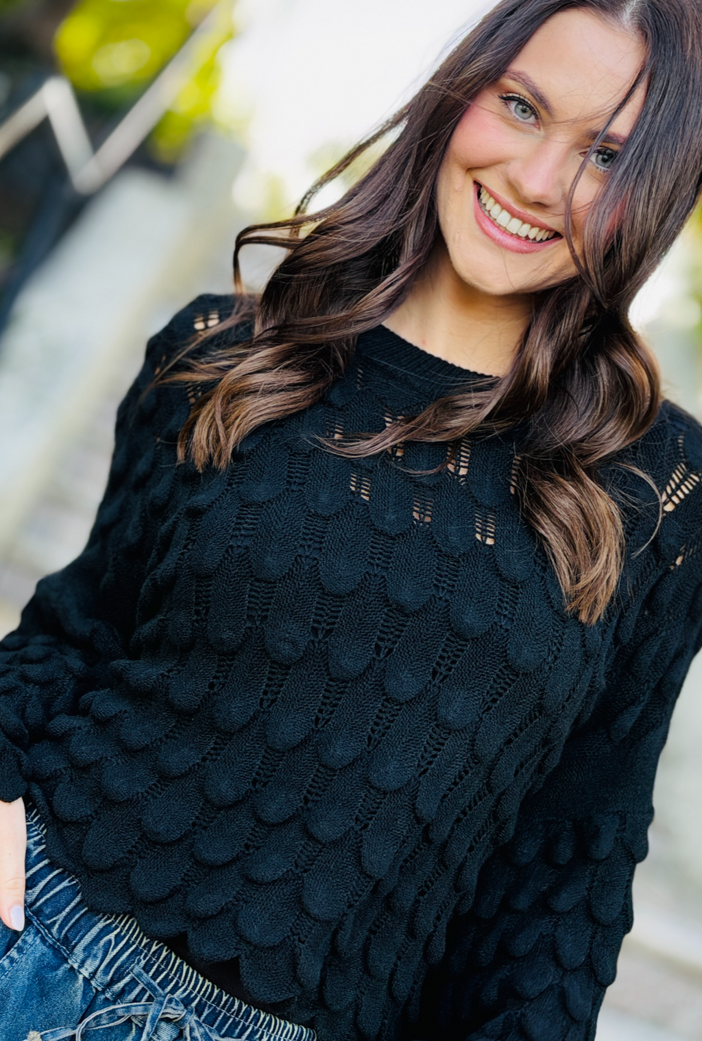 Love You to Pieces Pullover - Onyx