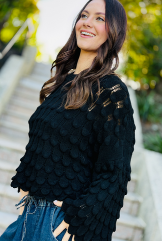 Love You to Pieces Pullover - Onyx
