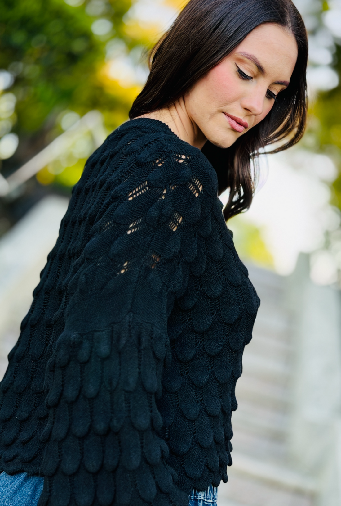 Love You to Pieces Pullover - Onyx