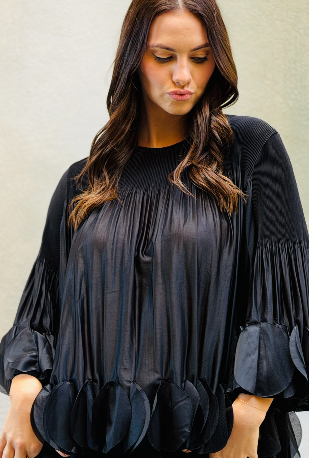 Petal Drama Top Midnight