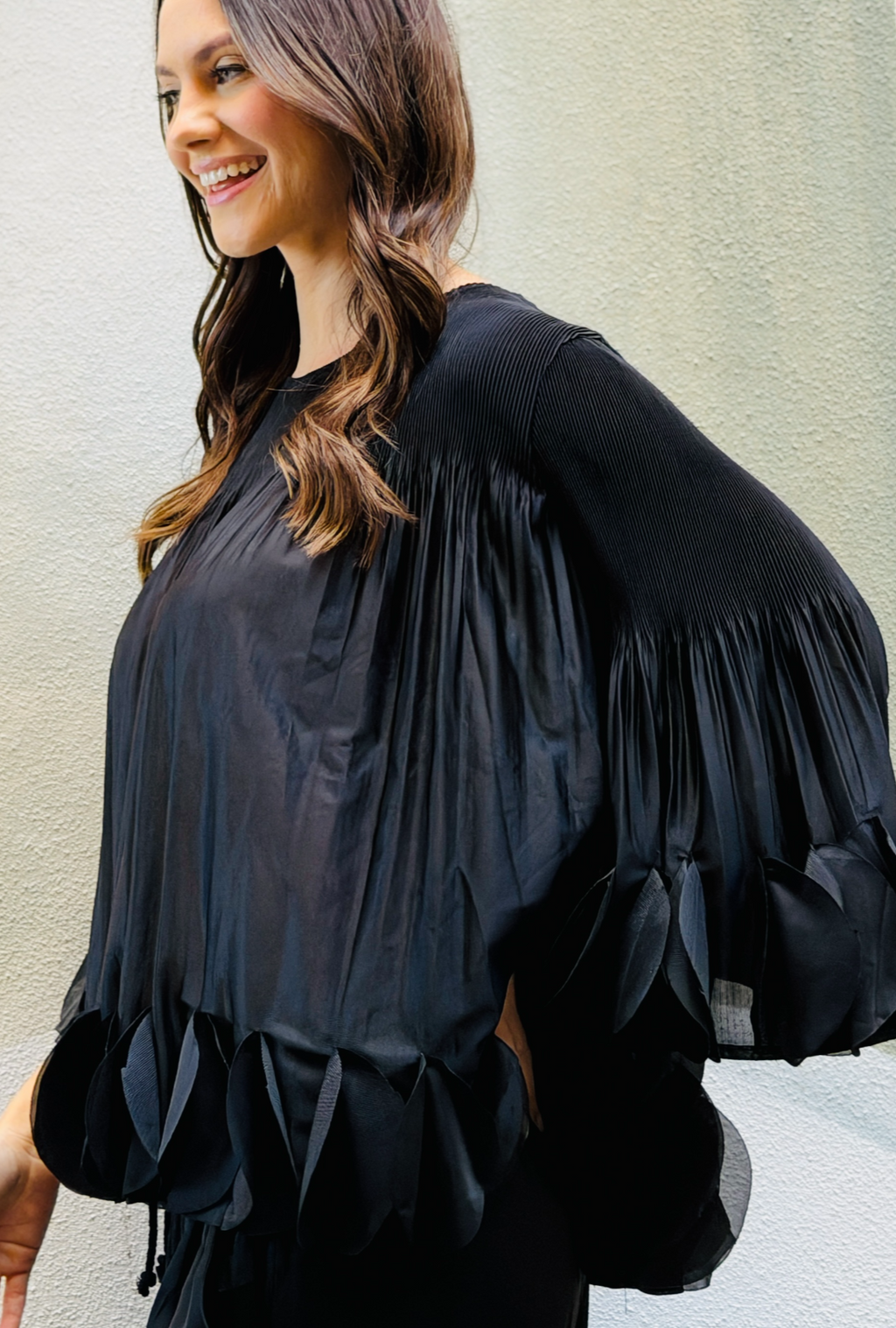 Petal Drama Top Midnight