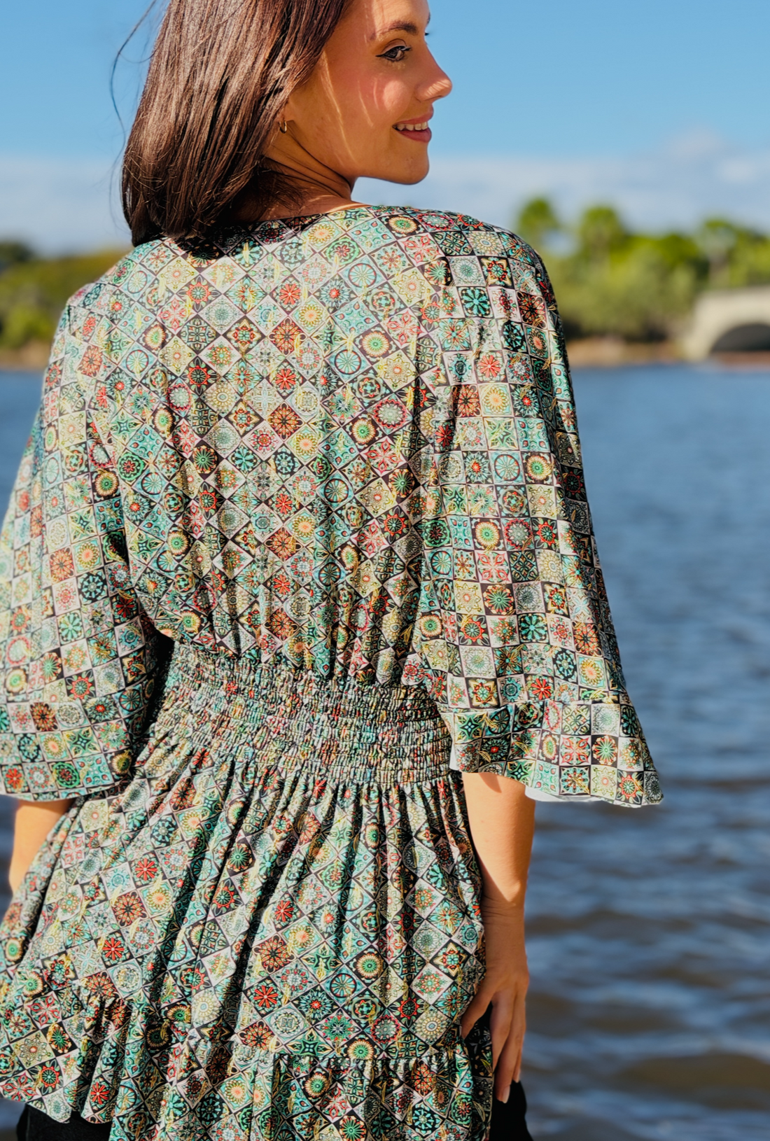 Fits Just Right Top - Stained Glass Green