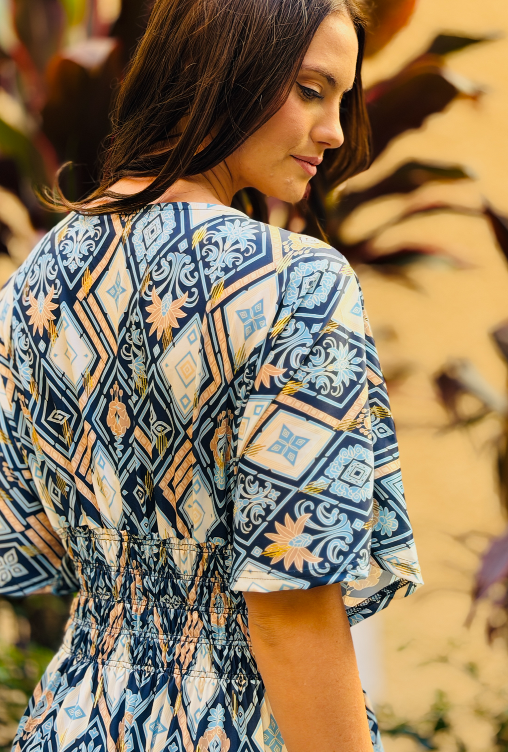 Works Every Time Dress - Palm Blue