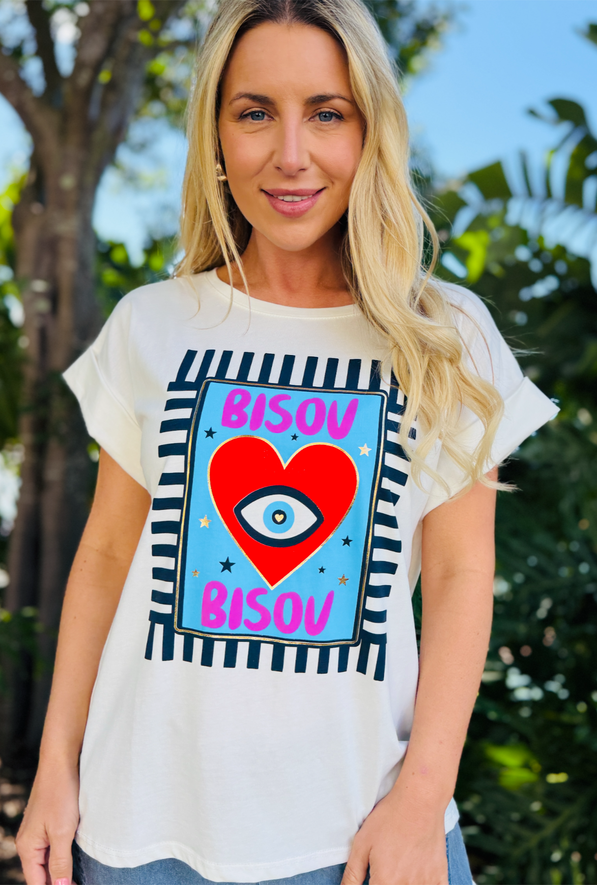 The Good Mood Tee - French Kiss Blue