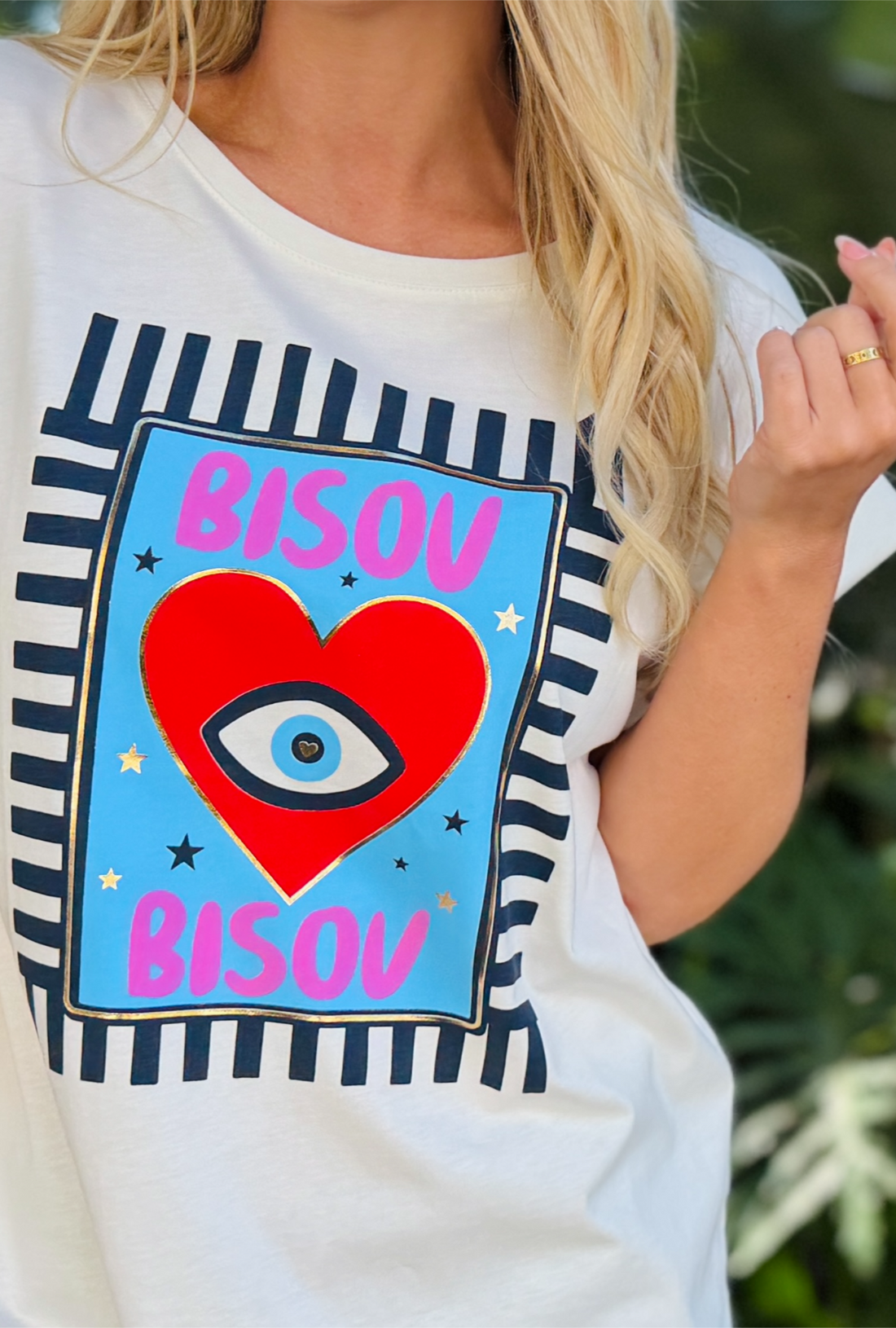 The Good Mood Tee - French Kiss Blue