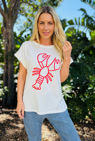 The Good Mood Tee - Pinch Me - Red