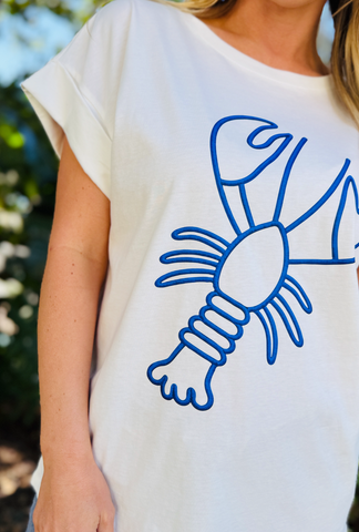 The Good Mood Tee - Pinch Me - Blue