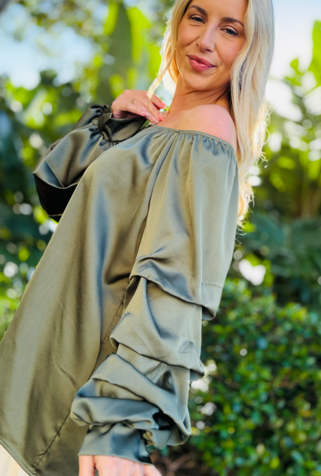 Sleeve Dreams Luxe Top - Sage