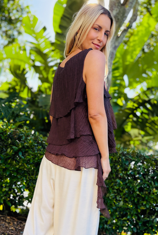 Sway With Me Top - Cocoa
