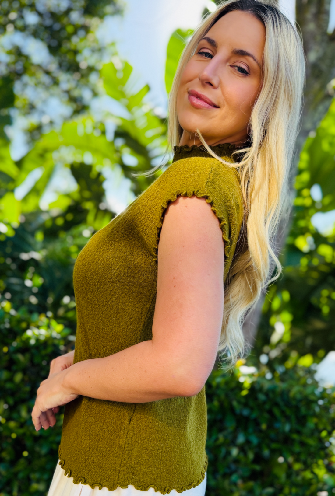 Quiet Luxury Top - Olive