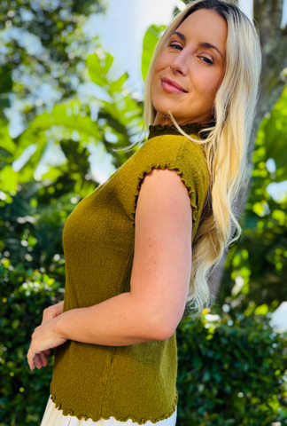 Quiet Luxury Top - Olive