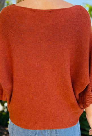 Frill You Be Mine Pullover - Ochre