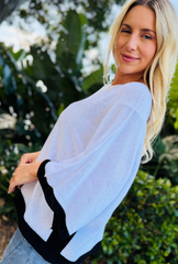 Borderline Knit Top - Edge Onyx
