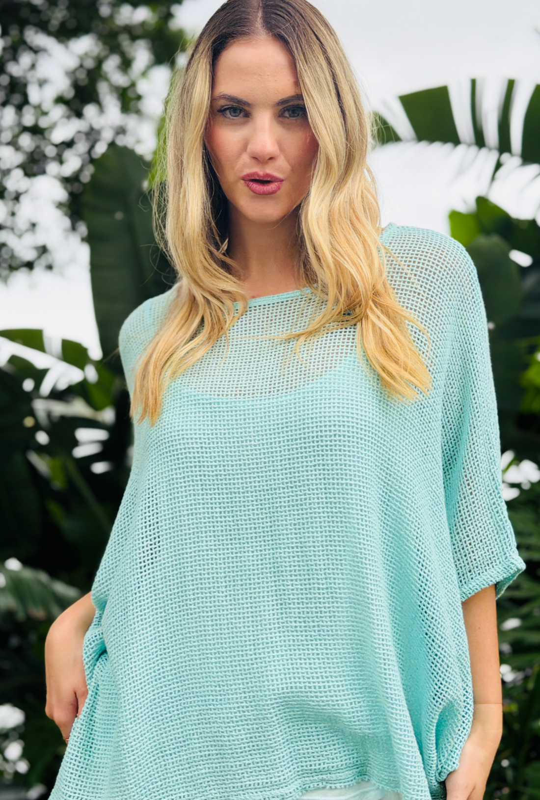 Layered and Loving it top - Aqua