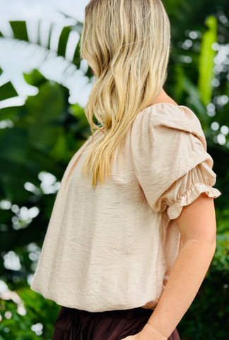 Sleeve Me Be Short Sleeve - Natural