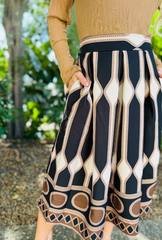 Cause a Scene Skirt - Athena Black