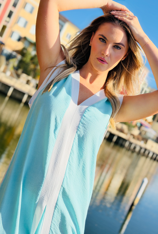 Stripe Theory Dress - Tiffany