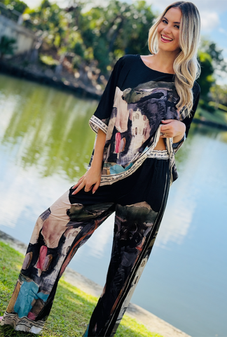 Pretty in Paint Pant - Midnight