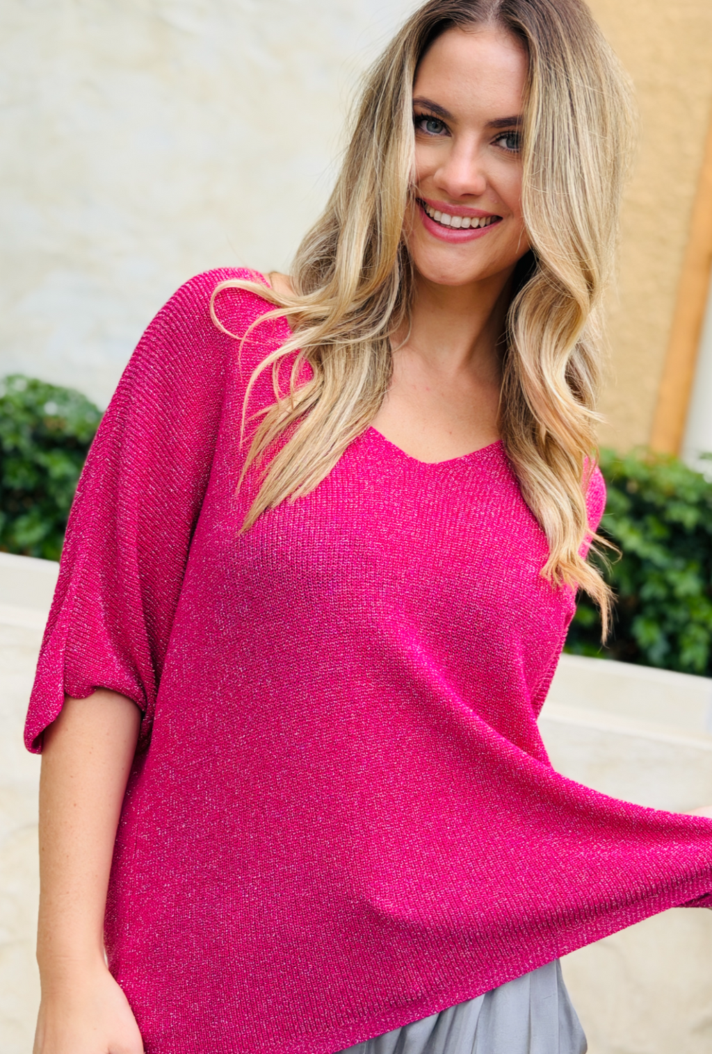 Born To Sparkle Top - Lipstick