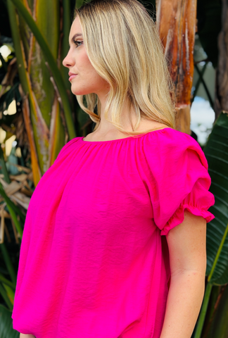 Sleeve Me Be Short Sleeve - Lipstick