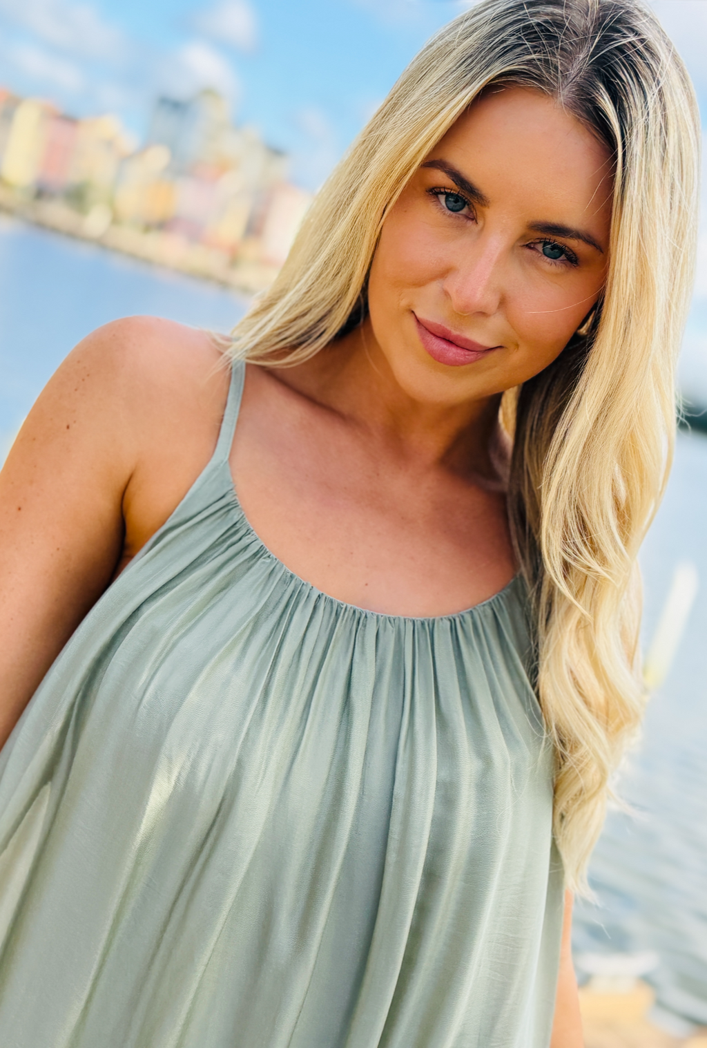 Only a Whisper Dress - Sage